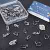 36Pcs 9 Style 304 Stainless Steel Clip-on Earring Findings STAS-SC0003-70-4