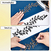4Pcs Polyester Iron on/Sew On Patches PATC-CP0001-11B-5