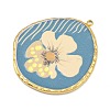 Printed 304 Stainless Steel Pendants STAS-P419-15G-02-2