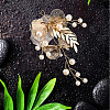 Alloy with Plastic Pearl Ornament Accessories FIND-WH20030-11C-G-7