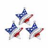 Rack Plating Alloy Enamel Pendants PALLOY-N172-052P-1