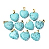 Synthetic Turquoise Pendants G-I311-A33-G-1