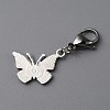 Butterfly Alloy Enamel Pendant Decoration LS-HJEW-WH0042-73D-2