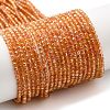 Electroplate Transparent Glass Beads Strands GLAA-H021-01A-FR06-1
