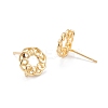 Brass Stud Earring Findings X-KK-K251-25G-2