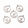 Non-Tarnish 201 Stainless Steel Pendants LS-STAS-E188-07P-2