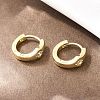 Star Brass Micro Pave Clear Cubic Zirconia Hoop Earrings EJEW-D348-21G-4