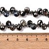 Transparent Electroplate Glass Beads Strands LS-EGLA-F152A-FR07-2
