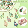 40Pcs 8 Styles Christmas Theme Alloy Pendant FIND-CJ0002-32-3