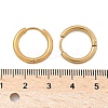 Ion Plating(IP) 304 Stainless Steel Huggie Hoop Earrings EJEW-F111B-17mm-G-3