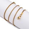 304 Stainless Steel Mesh Chain Necklaces for Women Men LS-NJEW-P321-01G-2