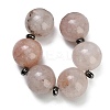 Natural Hematoid Quartz Ferruginous Quartz Beads Strands GG-CBA007A-D09-02-3