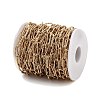PVD Vacuum Plating Textured 304 Stainless Steel Paperclip Chains CHS-H026-18G-3
