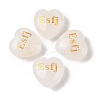 Natural Quartz Crystal Heart Engraving MBTI Figurines Statues for Home Office Desk Decorations X1-G-K353-05P-1