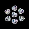 UV Plating Rainbow Iridescent Acrylic Beads X-OACR-P016-02-01-1