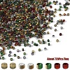 10G 4 Colors Baking Paint Glass Seed Beads SEED-YW0003-08A-1