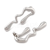 304 Stainless Steel Stud Earrings EJEW-B108-03P-2