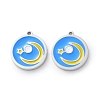 304 Stainless Steel Enamel Charms STAS-M102-21P-04-1