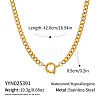 Minimalist 5MM 304 Stainless Steel Cuban Link Chain Necklaces for Women EE6470-3-1