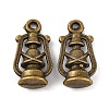 Tibetan Style Alloy Lantern/Oil Lamp Pendants X-TIBEP-Q041-092AB-NR-1
