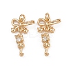 Brass Micro Pave Cubic Zirconia Pendants KK-K407-01G-1