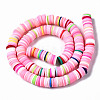 Handmade Polymer Clay Beads Strands CLAY-R089-8mm-098-3