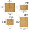 40Pcs 4 Styles Paper Jewelry Display Cards Sets CDIS-FS0001-01-4