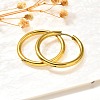 304 Stainless Steel Hoop Earrings for Women EJEW-M068-15D-G-2