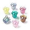 50Pcs UV Plating Opaque Acrylic Beads MACR-CJ0002-22-9