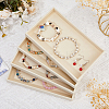Rectangle Velvet Jewelry Display Trays for Rings ODIS-WH0113-14C-4