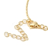 Brass Pave Clear Cubic Zirconia Cross Pendant Necklaces for Women LS-NJEW-K381-04G-3