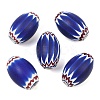 Handmade Millefiori Glass Beads GL-CBAAE72-01B-08-1