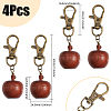 Wood Apple Box Jewelry Pendant Decoration HJEW-AB00424-2