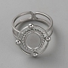 304 Stainless Steel Cuff Ring Findings FIND-WH0148-125B-P-1