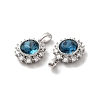 Brass Micro Pave Cubic Zirconia Pendants KK-M243-03P-3
