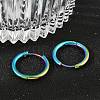202 Stainless Steel Huggie Hoop Earrings LS-EJEW-F111A-18mm-RC-3