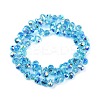 Electroplate Glass Beads Strands EGLA-D030-17D-4