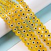 Handmade Evil Eye Lampwork Beads Strands LAMP-F023-B11-2