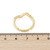 Wave Brass Micro Pave Cubic Zirconia Adjustable Rings RJEW-S400-15G-5