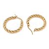 PVD Vacuum Plating 201 Stainless Steel Twist Hoop Earrings EJEW-I309-57A-G-2