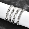 Non-Tarnish 304 Stainless Steel Curb Chain/Twisted Chain Necklace Making X-STAS-A028-N122P-2