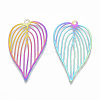 Ion Plating(IP) 201 Stainless Steel Filigree Pendants LS-X-STAS-T057-08-2