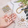 4 Strands 4 Colors Electroplate Non-magnetic Synthetic Hematite Bead Strands G-PH0002-79-3