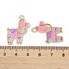 Alloy Enamel Pendants ENAM-O001-08F-G-3