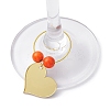 Heart Acrylic Wine Glass Charms AJEW-JO00203-5