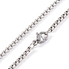 Stainless Steel Box Chain Necklaces NJEW-P304-01D-3
