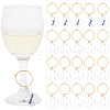 Transparent Acrylic Butterfly Wine Glass Charms AJEW-AB00114-1