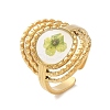 304 Stainless Steel Open Cuff  Rings for Women RJEW-M020-05G-02-1