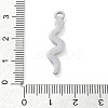 304 Stainless Steel Pendants STAS-I327-03P-02-3