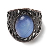 Opalite Oval Adjustable Rings RJEW-K271-06R-19-3